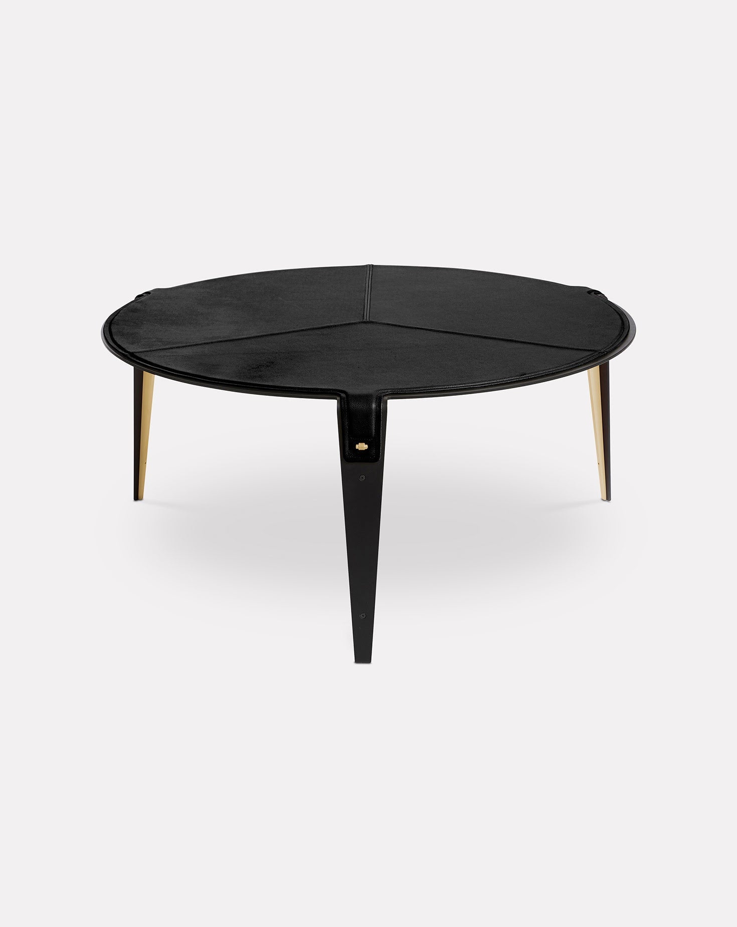 Black and Metal Coffee Table