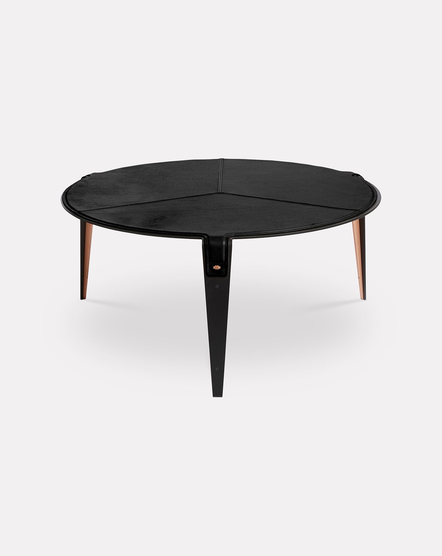 Black and Metal Coffee Table