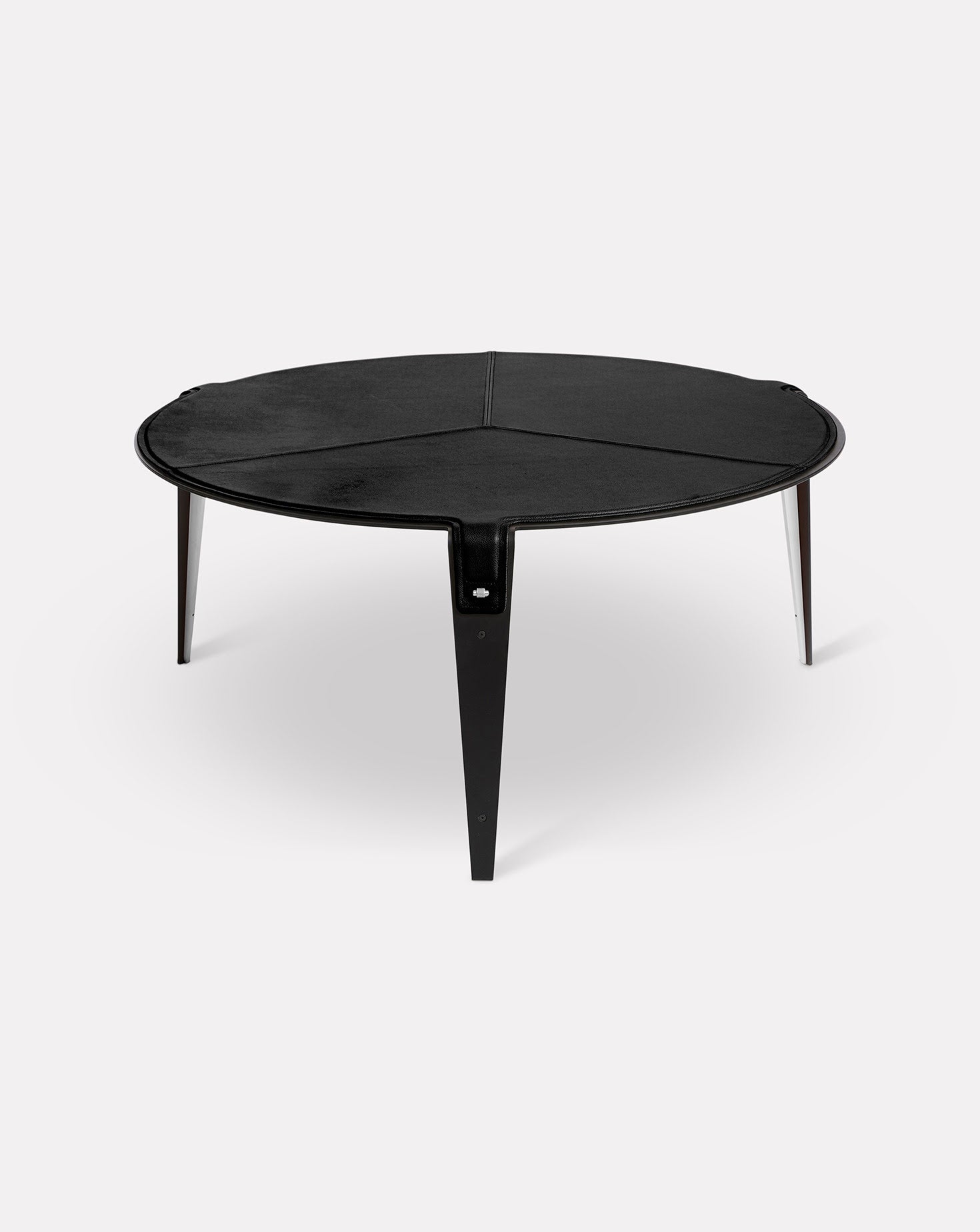 Black and Metal Coffee Table