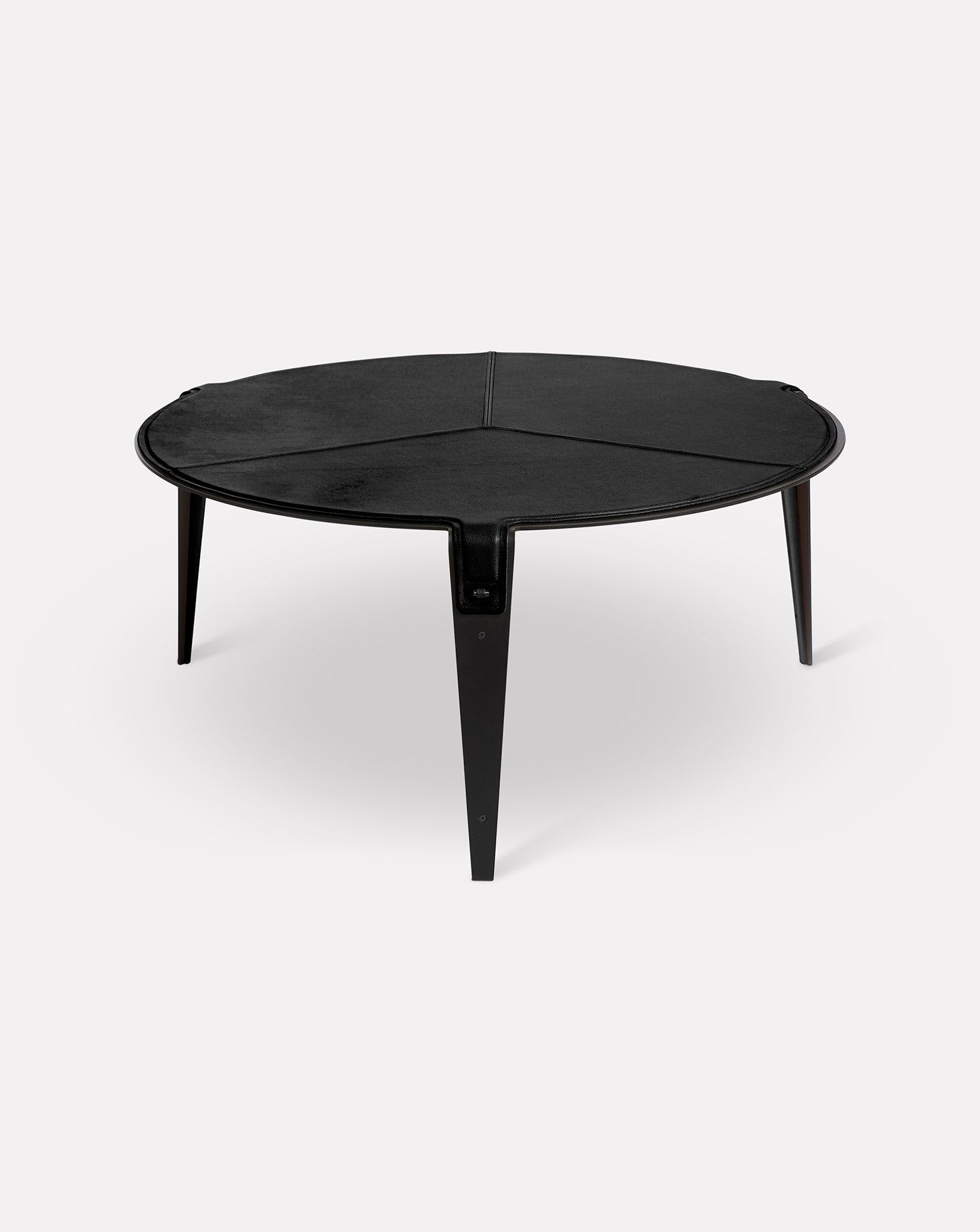 Black and Metal Coffee Table