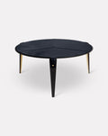 Navy Blue and Metal Coffee Table