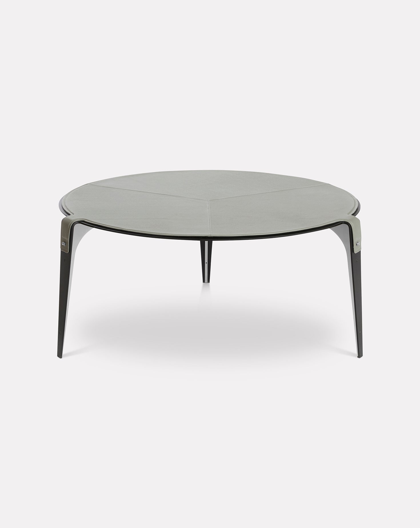 Gray and Metal Coffee Table