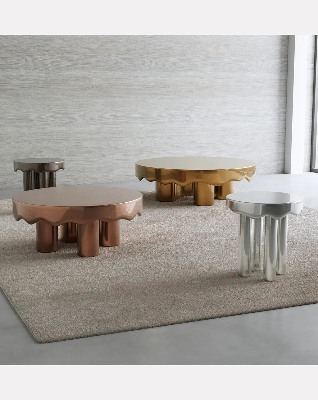Liquid Metal Side Table