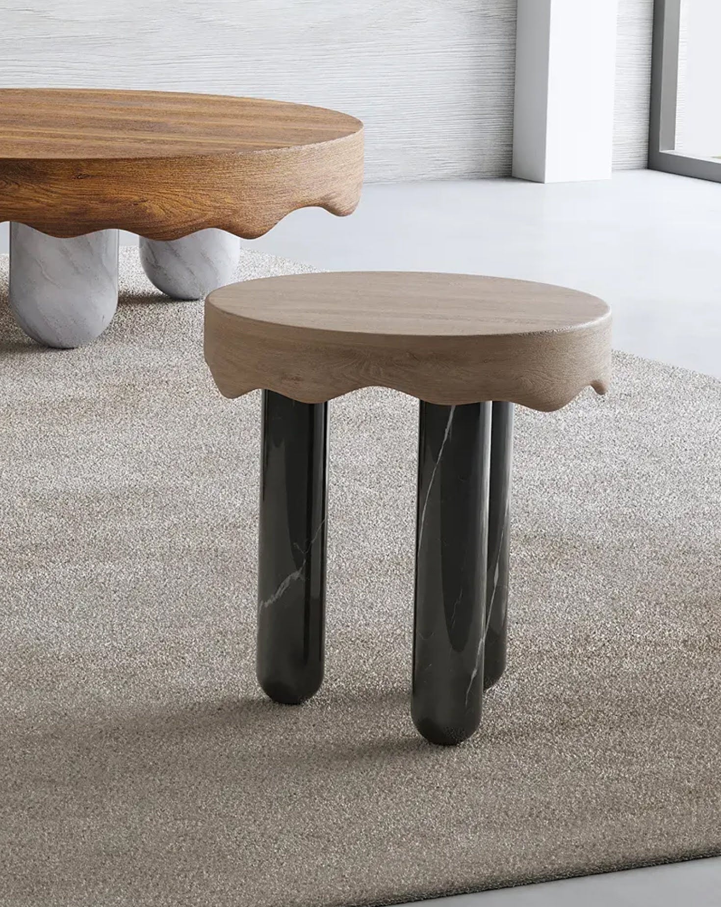 Wood Side Table