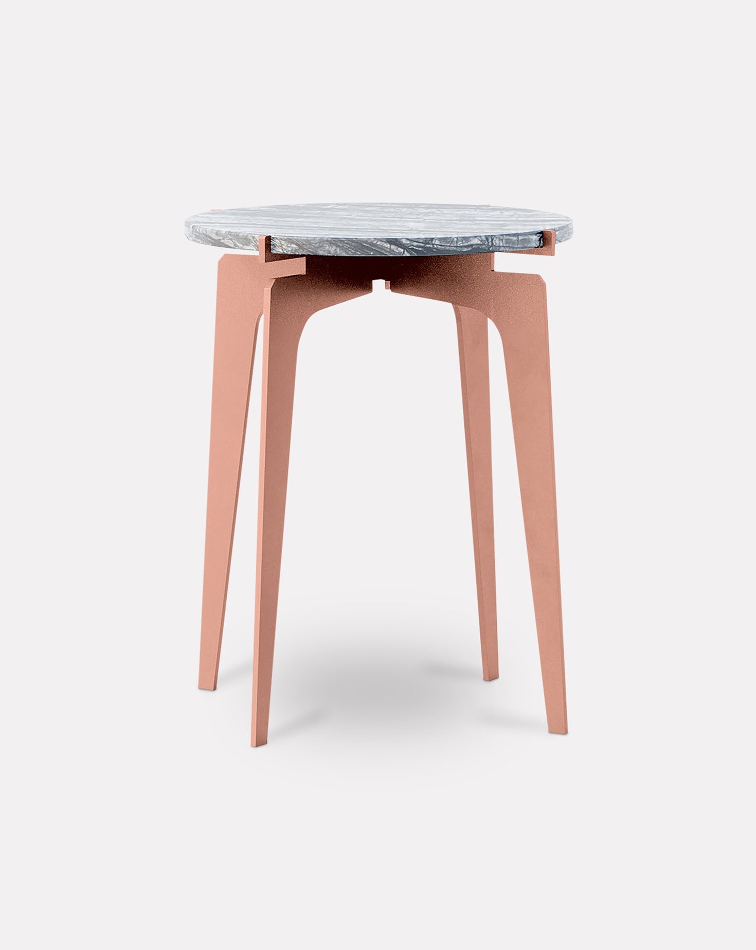 Marble and Metal Side Table