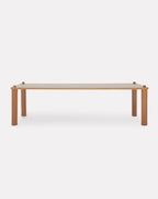 9 Button Rectangle Dining Table