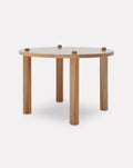 9 Button Round Dining Table