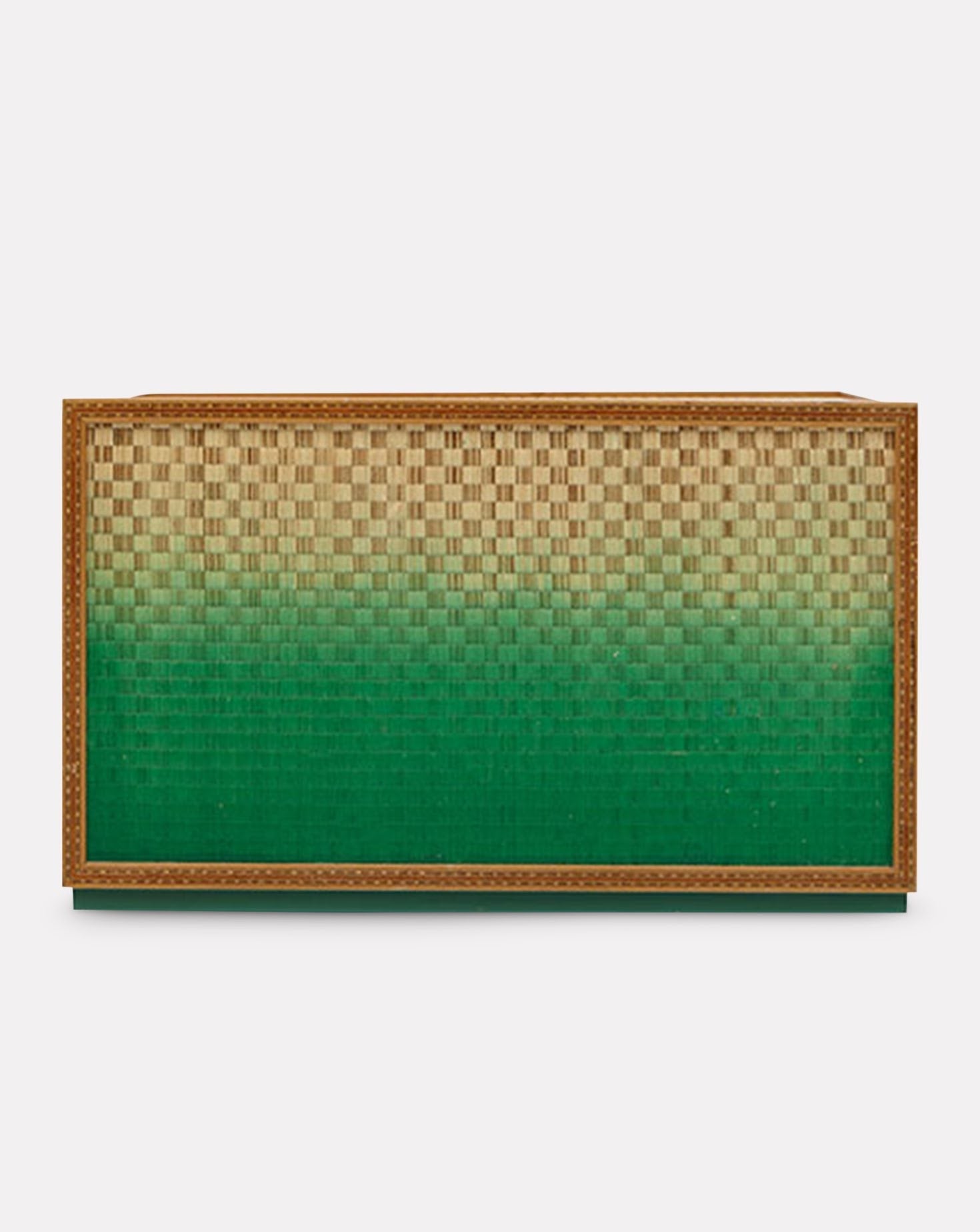 With Marquetry Insert Green Side Table