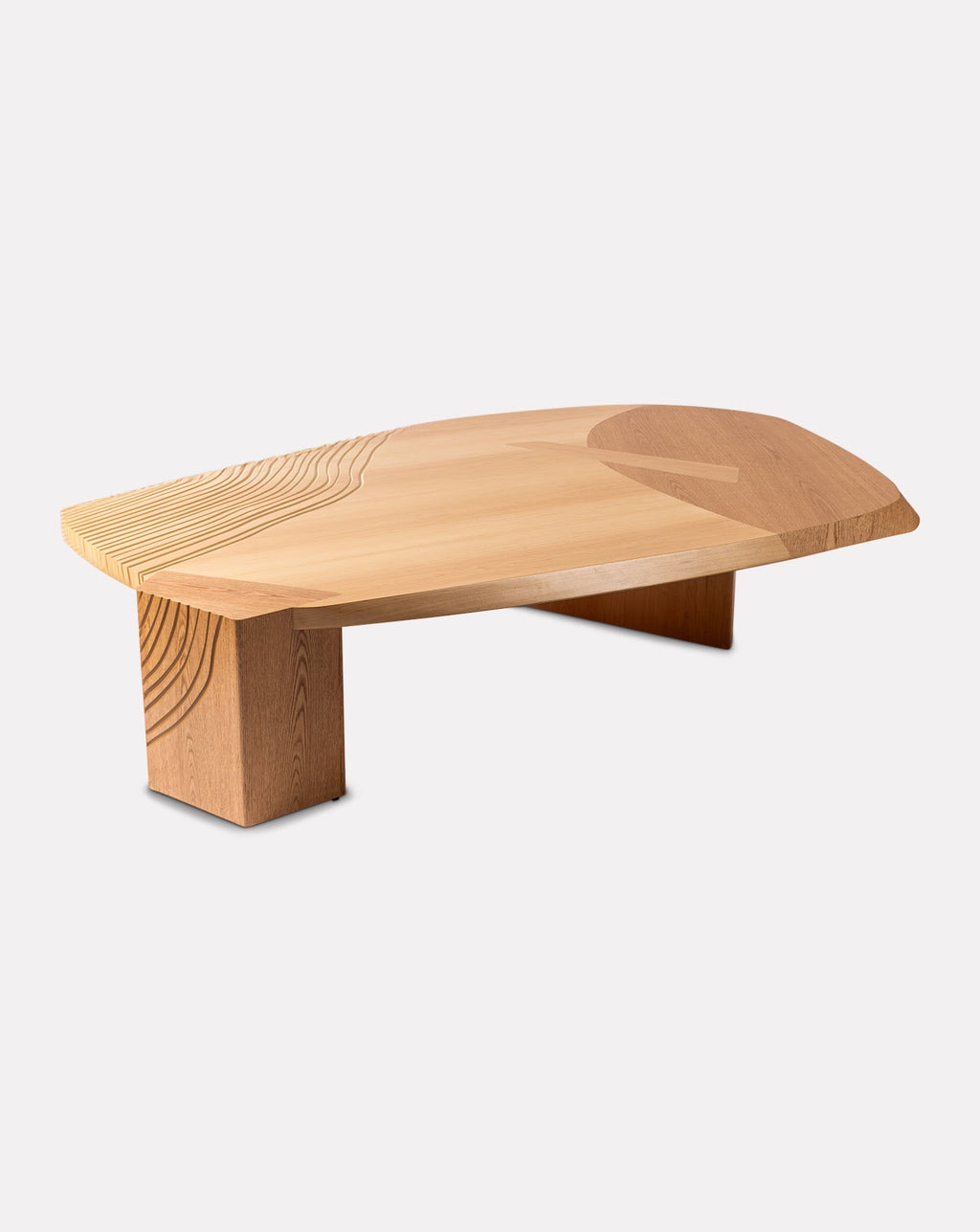 Natural Maple Wood Low Coffee Table