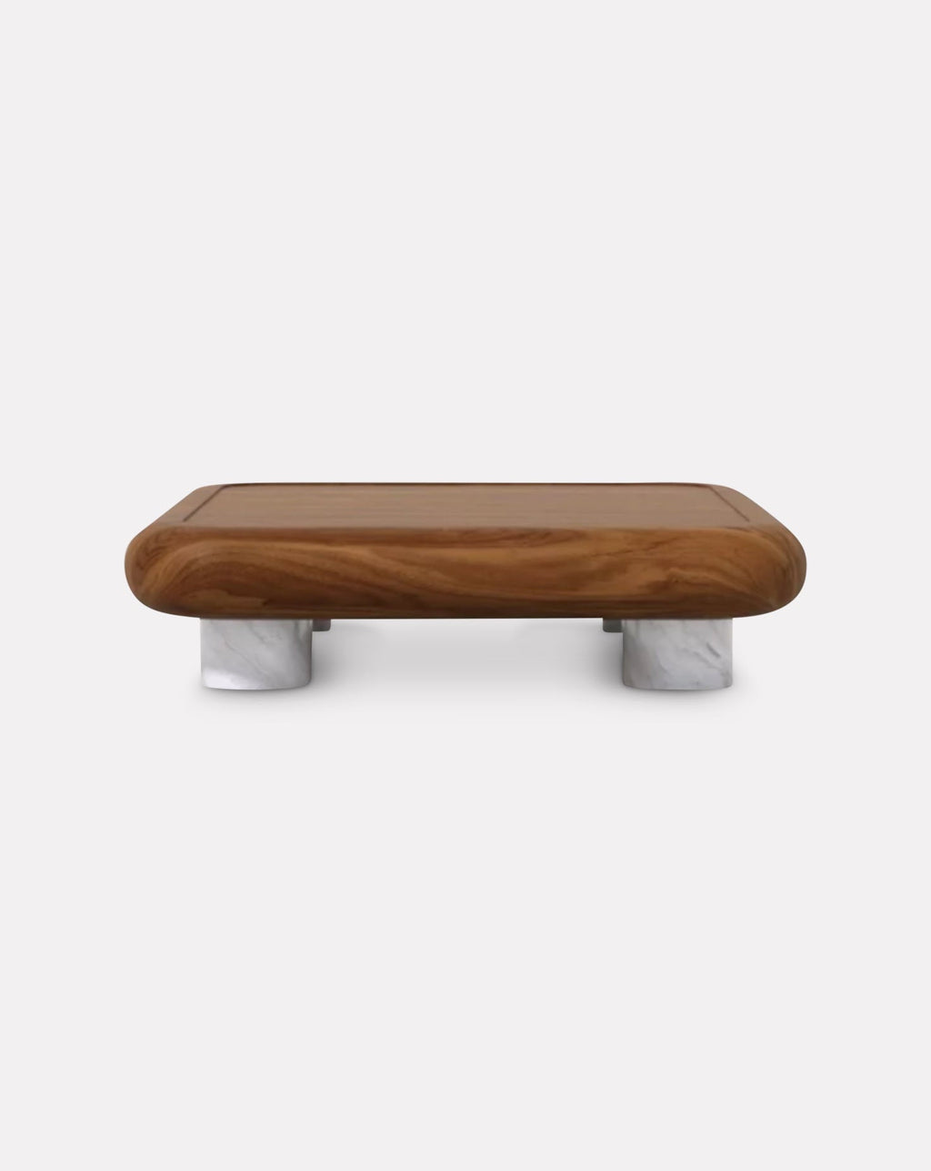 Wood and Marble Coffee Table