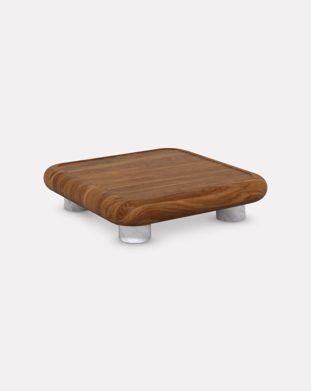 Wood and Marble Coffee Table