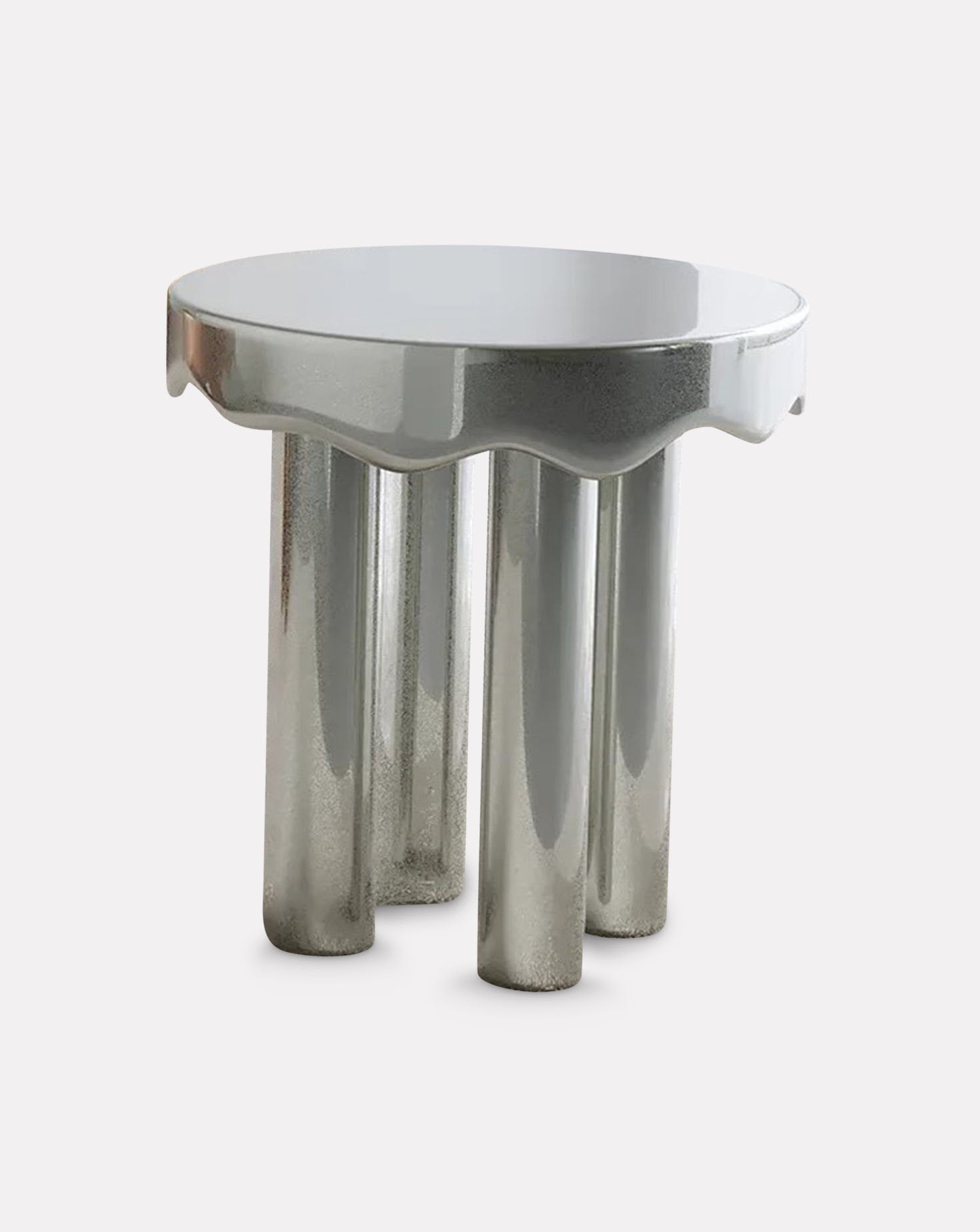 Liquid Metal Side Table