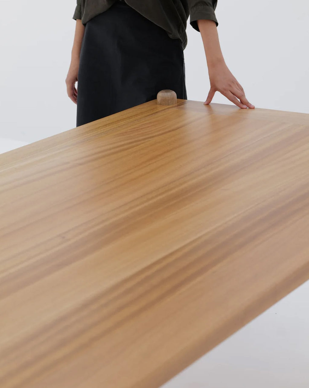 9 Button Rectangle Dining Table
