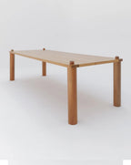 9 Button Rectangle Dining Table