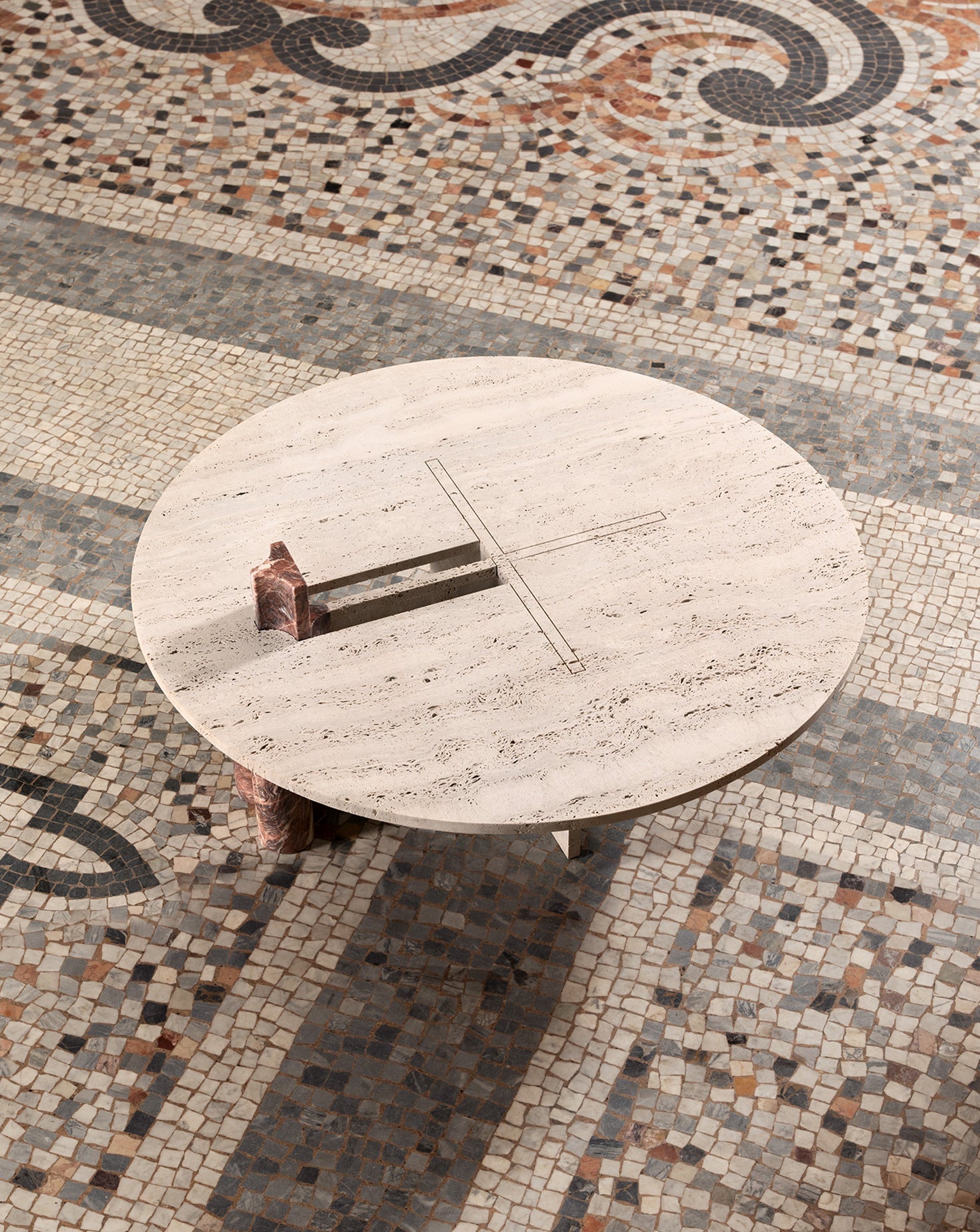 V Marble Coffee Table