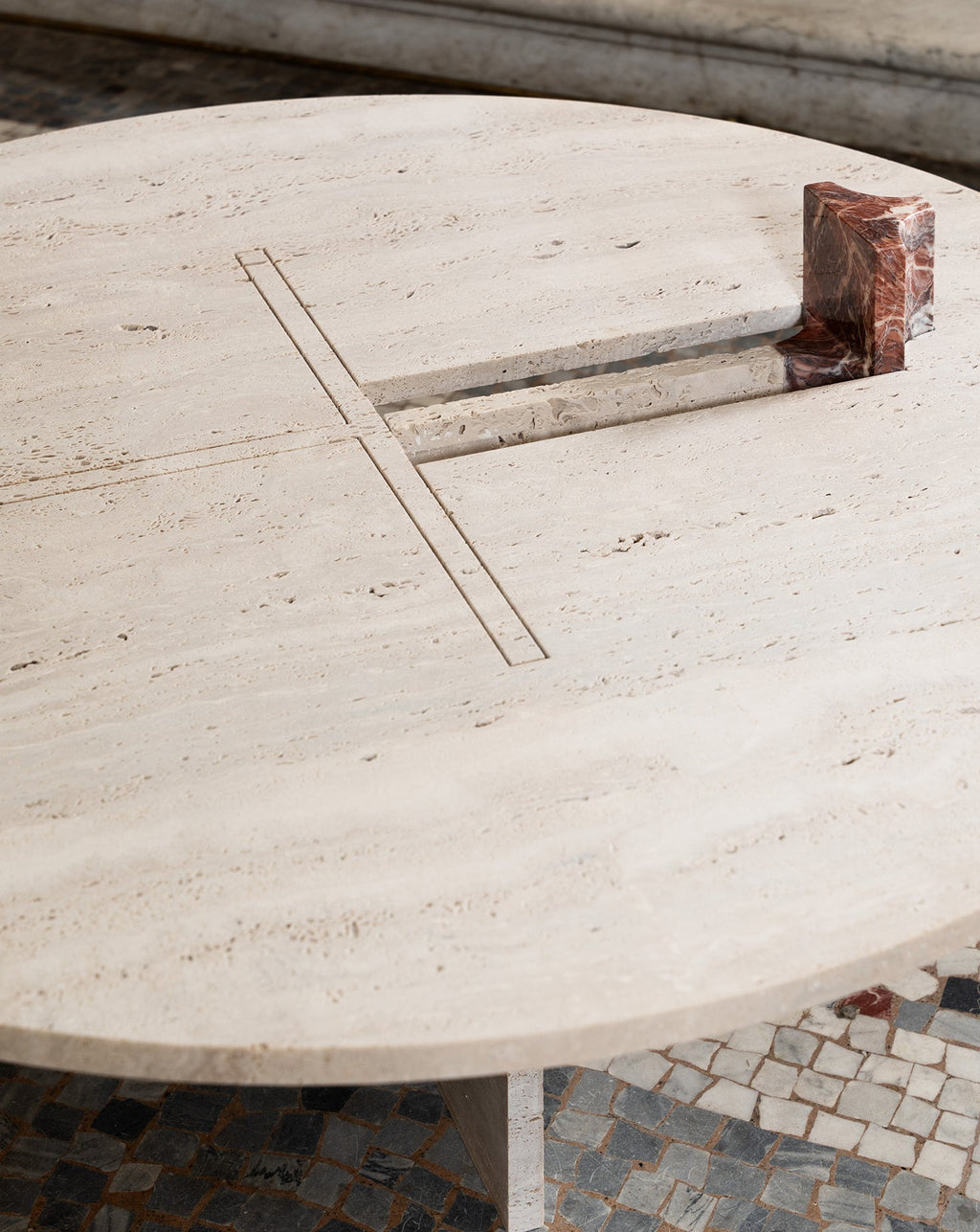V Marble Coffee Table