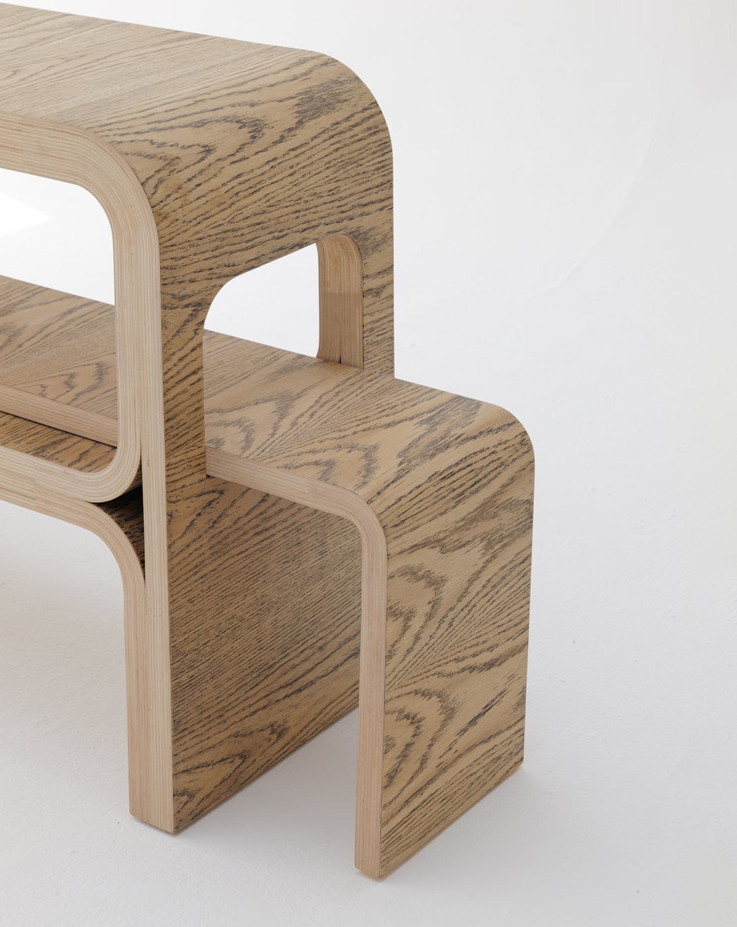 Oak Wood Console
