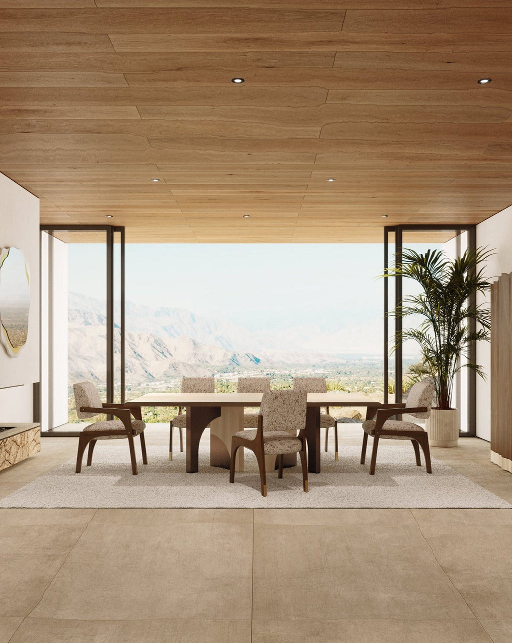 Sycamore Wood Dining Table