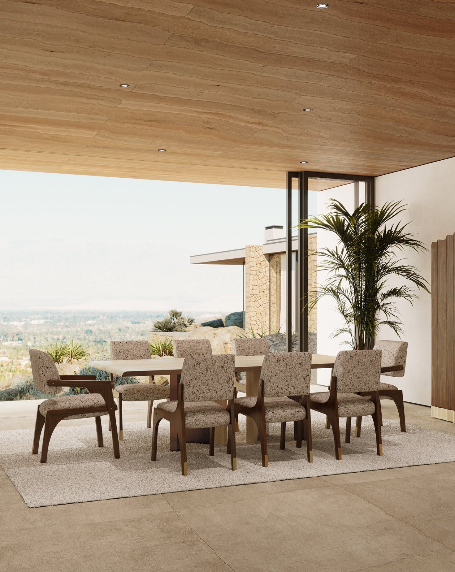 Sycamore Wood Dining Table