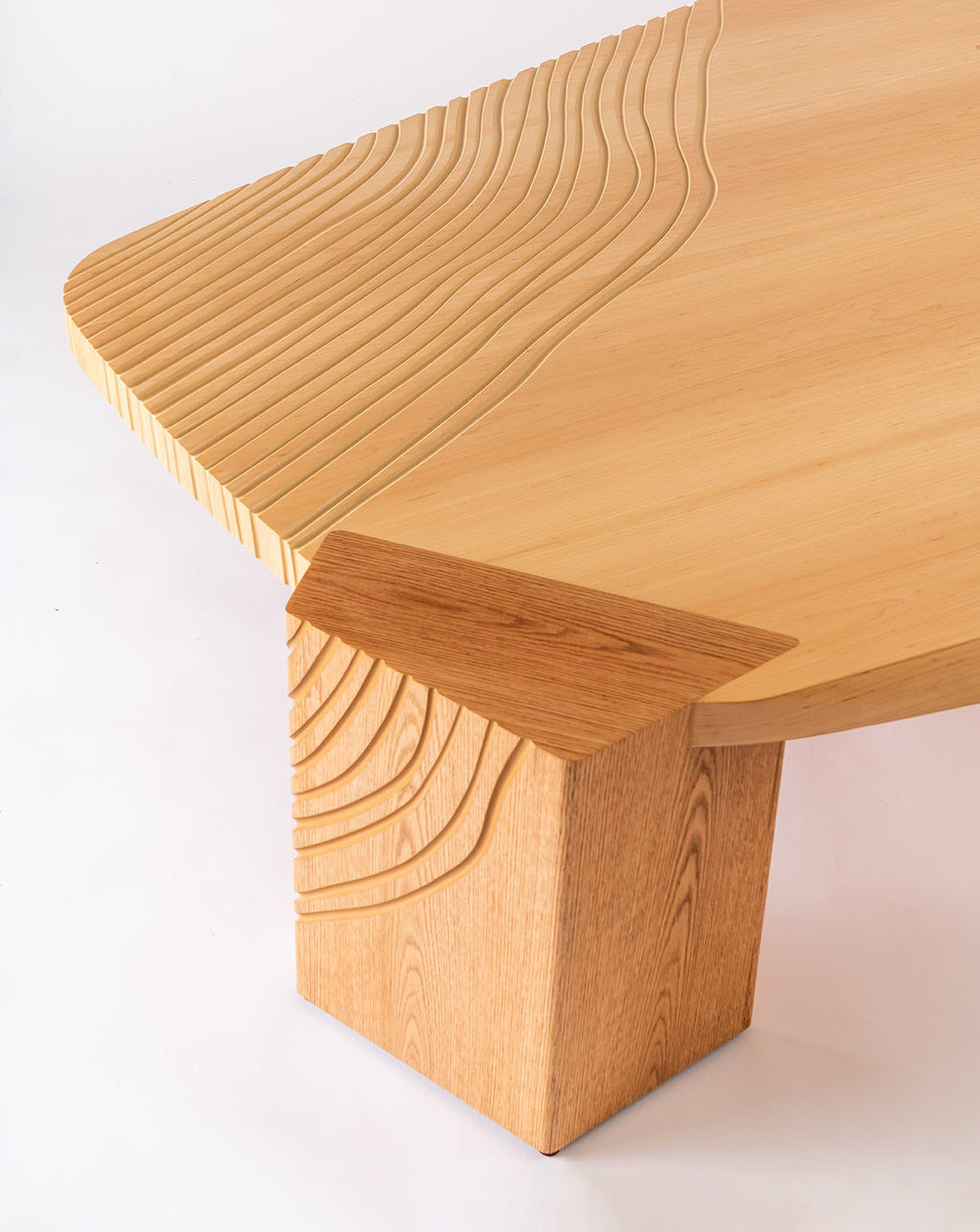 Natural Maple Wood Low Coffee Table