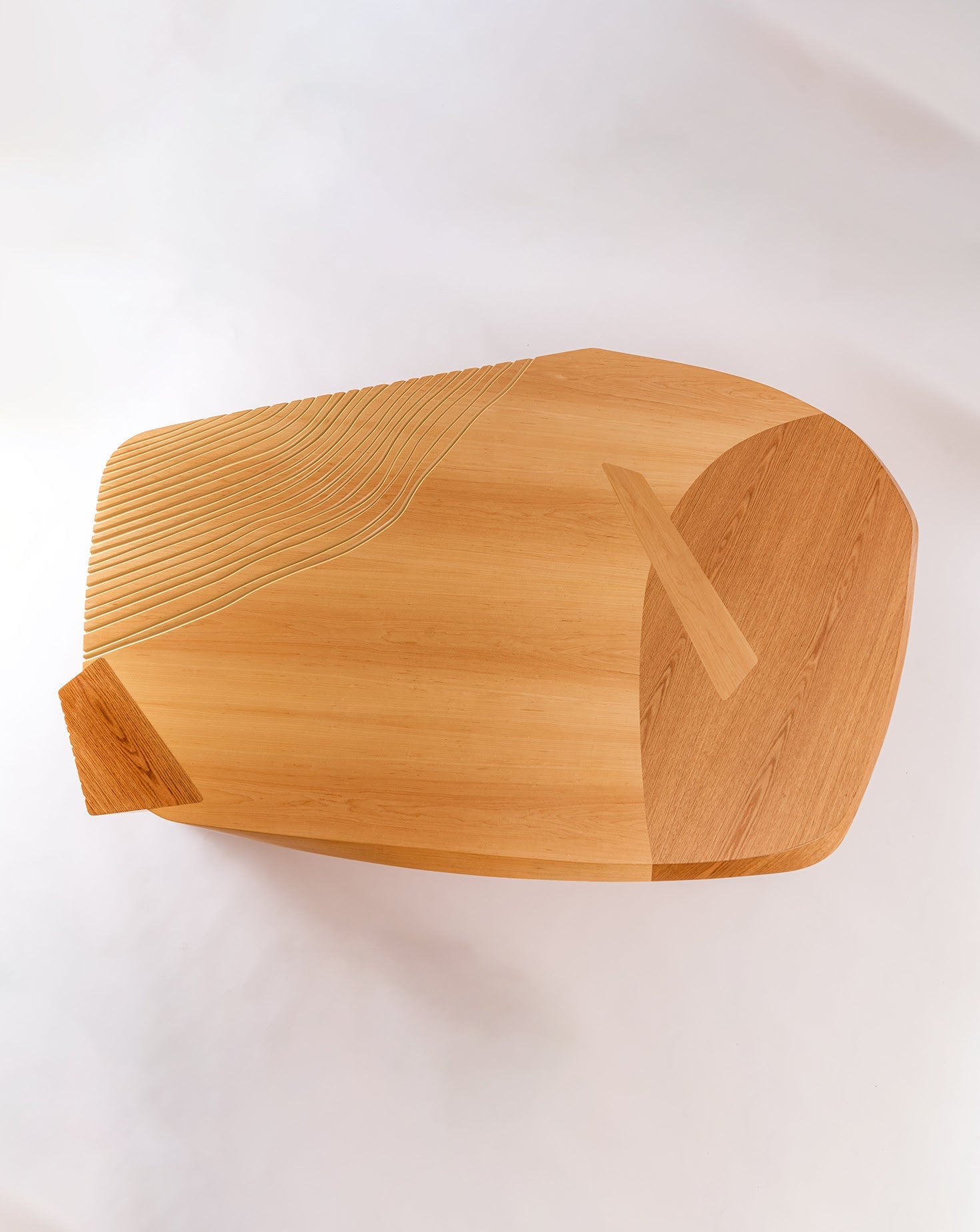 Natural Maple Wood Low Coffee Table